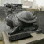 龙龟石雕喷水龟龙头龟摆件金钱龟鱼池水景装饰青石龟母子龟 长30厘米