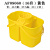 水墩挤水器榨拖把水墩桶柞水桶拖把桶单桶双桶手压式挤清洁布 08060黄色 双格桶 16升