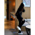 蔓尔依卫衣女装春季休闲运动套装2024新款韩版时尚气质连帽卫衣两件套潮 黑色套装 L