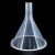 冰禹 BYA-145 塑料透明小漏斗 实验室三角漏斗 耐高温锥形漏斗 60mm（1个）