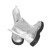 美康（meikang） 防火隔热鞋 铝箔耐1000度高温防烫隔热靴 筒高22cm MKP-09 银白 43码