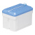 京懿烨ASONE实验聚苯乙烯泡沫低温保存箱高密度泡沫保温保冷泡沫容器盒 约3.6L