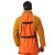 友盟 AP-8000金黄色护胸带领长袖围裙 焊工焊接电焊用 牛皮材质隔热耐磨 L码1件【可定制】