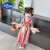 迪士尼（Disney）汉服女小童连衣裙秋季长袖小女孩古装襦裙表演服女宝宝古风公主裙 红色 130cm