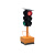 广西300型道路升降式移动太阳能交通信号红绿灯警示黄闪倒计时箭 3004120型升降款300四面单灯120W太阳板