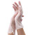百舸 一次性PVC手套 食品耐油防静电无粉实验室透明手套加厚 L码