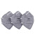 优维斯（uvex）8721220防尘口罩无呼气阀活性炭折叠KN95头带式劳保口罩 灰色 30只/盒