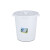 诺安跃  加厚带盖塑料圆桶大白桶水桶发酵储水大胶桶白色垃圾桶  3件起批 白色150L带盖 3天