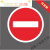 道闸杆反光标牌安全警示牌标志停车场指示牌出入口一车一杆标识牌 限速5公里 20x20cm