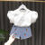 迪士尼（Disney）甜美~女童短袖T恤夏季童装宝宝纯棉网纱泡泡袖亮片樱桃夏上衣潮 粉色 90cm