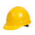 HKNA安全帽工地国标abs玻璃钢帽子透气建筑工程领导防坠物砸头盔印字 三筋透气黄色