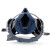 梅安防毒面具 防尘面罩口罩 硅胶全脸防护喷漆专用7502化工气体异味 蓝色7502防尘毒面具