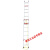 梯子工程梯铝合金加厚便携单面靠墙升降折叠梯4-12米伸缩长梯 伸7米/缩4米/4.0厚