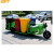贝傅特  环卫垃圾清运车 四桶六桶物业小区电动三轮垃圾分类车多功能废品转运车保洁清运车 绿色六桶超威电池