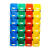 仓库收纳盒斜口螺丝配件零件盒组合式塑料盒子长方形货架分类分格 A1#斜口盒-红色180*125*78