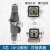HDC-HA-003 4 5 6 8芯矩形航空插头插座公母对插热道流重载连接器 6芯(5+1接地)对接表面安装