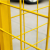 化易汇 仓库隔离网车间工厂设备防护网围栏铁丝网隔断移动基坑护栏 2M高*3M长黄色(一网一柱) 1组