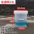 消毒桶带盖有刻度抹布美容院浸泡医院用尿桶10L透明塑料圆桶20升 10L全透明刻度桶(1个)