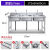 仕必得 不锈钢水槽食堂厨房洗菜盆洗碗池消毒池 长175宽60高80三池 07厚