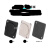 AVSSZ艾维尚D型盲板模块安装型86板空白板铝制/亚克力信息盒插座 黑塑料空白盲板 黑Akb-B