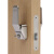 定制适用房门锁通用型卧室内门黑色锁具门把手旧门换锁ZS3814 哑光黑色(钥匙开锁款） 35-50mm向外带钥匙
