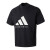 阿迪达斯 （adidas）03系列Logo印花针织纯色宽松圆领短袖T恤男女同款 IR8492 IR8492 XS