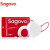 Sagovo 一次性口罩 灭菌型3D立体折叠口罩防尘防飞沫 耳带式 白色 10只装