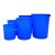 繁佳 厨房胶桶大号加厚塑料水桶带盖超大容量圆形桶 56*70*44cm(160L)