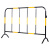 飓程 铁马护栏 道路交通施工移动临时围栏 警示隔离栏 黑黄铁马1m*1.5m 5斤 单位：件