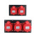 塑机三位5孔工业插头插座盒干燥机烘箱三相五线电源塑料盒 嘉博森 5芯16A暗装插座