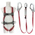 海沨特 标准型全身式安全带 （单）HD-22010 双大钩缓冲包编织绳款