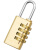 龙禹盛 密码挂锁防盗拉杆箱锁背包锁柜门锁 4轮密码锁（大号） 一个价