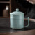 苏氏陶瓷（SUSHI CERAMICS）汝窑陶瓷茶杯带盖办公杯家用泡茶水杯开片可养喝茶杯礼盒装