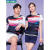 yy工作服羽毛球服yy新韩版男女透气速干运动套装比赛训练服 22078女款黑色 L
