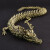 季风岛中国金龙活动关节龙摆件精致模型3D打印环保玩具茶宠鱼缸车内装饰 纯金属龙黄铜40cm
