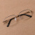 VKPG水晶石头平光眼镜男女款养目太阳眼镜平光镜中老年护眼墨镜遮 灰色镜架 茶色镜片