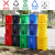 大型垃圾桶 户外分类垃圾桶带盖加厚大型厨房商用塑料大号脚踩脚踏垃圾桶HZD 30L红色+有害垃圾