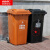 干湿分类垃圾桶有害垃圾环卫户外大号带盖可回收室外240L120L 100L蓝色可回收