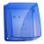 德力西(DELIXI)开关插座防水盒 粘贴式86型蓝色透明自贴式防溅盒面盖