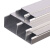 宽选工品 铝合金压线槽方形线槽 明装方形线槽铝合金线槽1米价 40*20