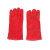 红色电焊手套长款牛皮电焊手套双层加厚耐磨高温焊工劳保手套定制 7天内发货 双层红电焊 均码 7天内发货