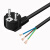 VDE认证欧标电源线带插头 欧式欧规电源线大功率3芯1.5 2.5平 黑色欧标3芯0.75平方单头 1米