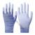 手套劳保耐磨工作尼龙工业薄款带胶干活女男防滑胶皮涂指薄 12双条纹涂掌（蓝色） M号（中号）