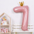 多美忆 生日场景布置女孩粉色数字气球6岁儿童宝宝周岁生日快乐布置道具