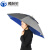 沸耐笙 FNS-33323 折叠雨伞防风防雨伞帽头戴式 特大95cm双层银色 1个