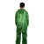 沸耐笙 FNS-24031 劳保工地PVC分体海胶雨衣套装 绿色分体3斤 1套