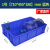 零件盒物料盒收纳盒配件箱塑料盒胶框五金工具盒长方形带盖周转箱 5#蓝色带盖 340*270*130