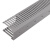 密齿pvc塑料明装走线槽 光纤网线配电箱理线槽PVC塑料 50*25银灰细齿 100米/箱