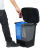 垃圾分类厨房垃圾桶带盖子大号商用脚踩脚踏式厨余双桶 20L加厚款蓝色可回收+红色有害