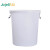 久洁大号加厚塑料水桶圆桶食品储水桶白色酒店厨房大容量发酵塑胶桶50L不带盖（直径40cm*高40cm）